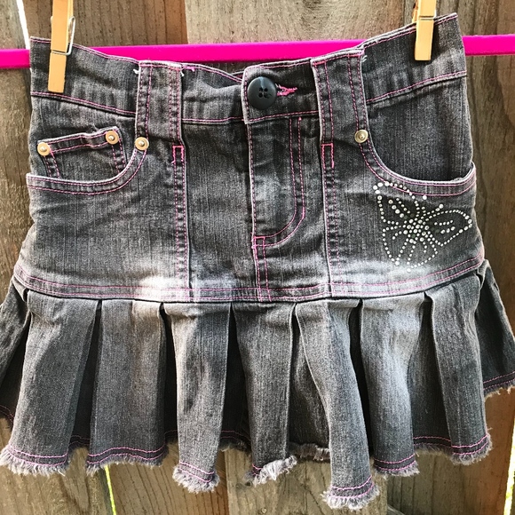 Girls Sz 8-10 Denim skort - Picture 1 of 5